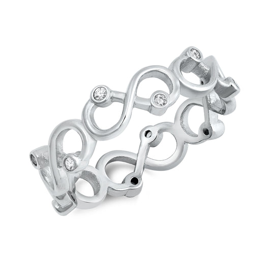 Silver CZ Ring
