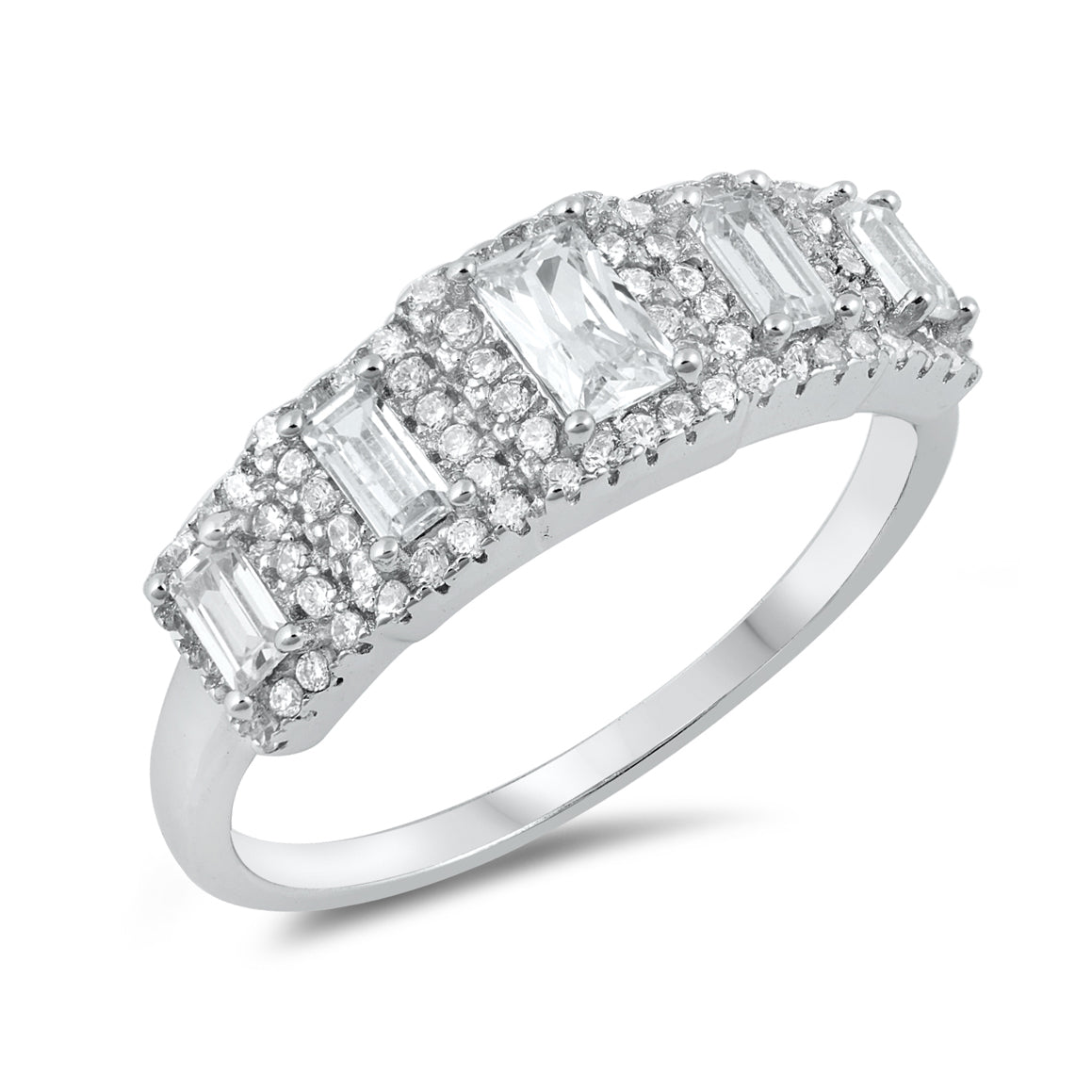 Silver CZ Ring
