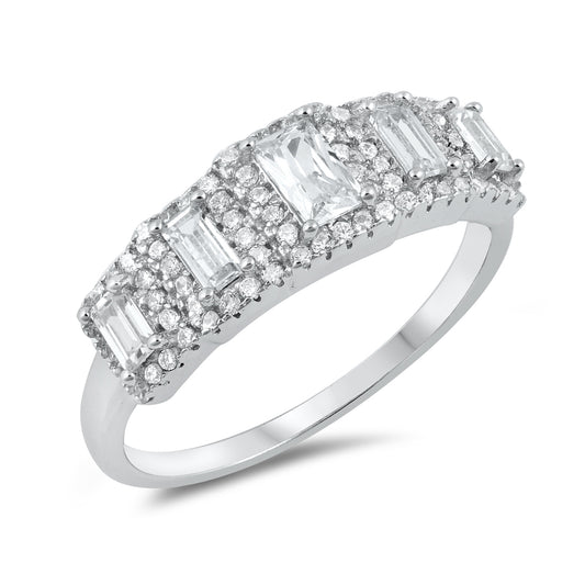 Silver CZ Ring