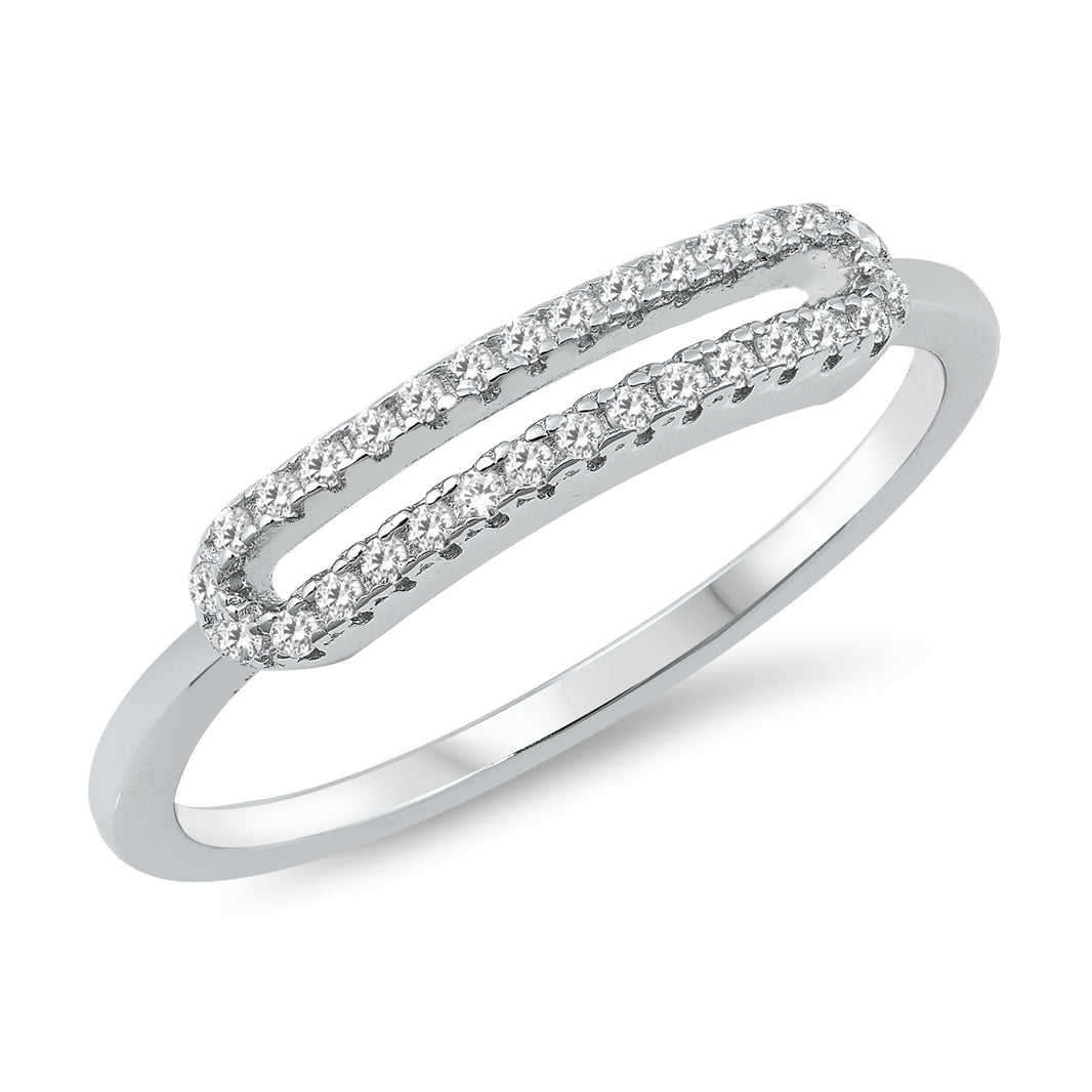 Silver CZ Ring