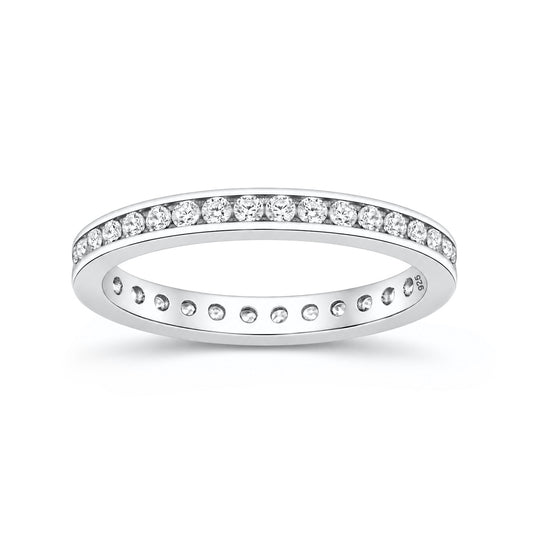 Silver Eternity CZ Ring