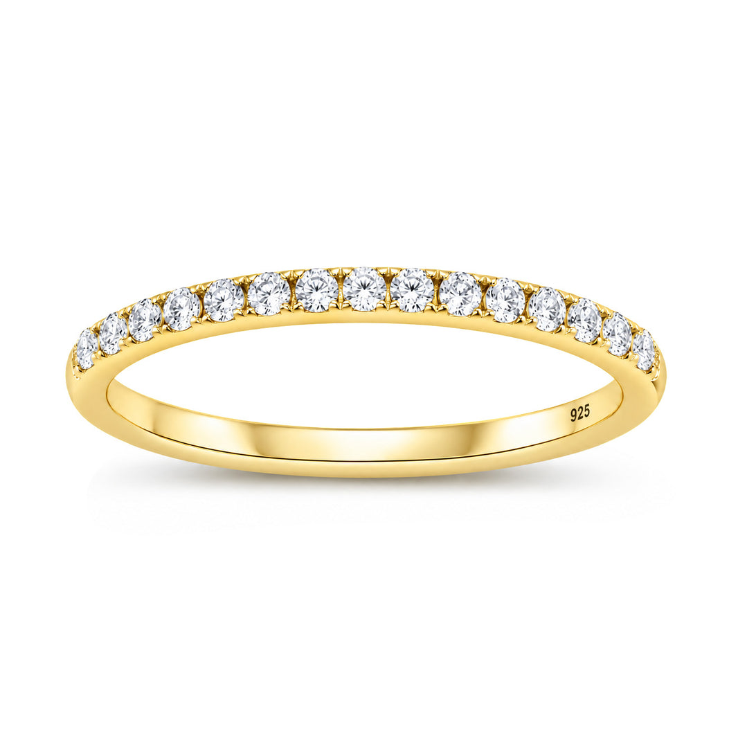 Silver Half Eternity Ring