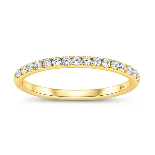 Silver Half Eternity Ring