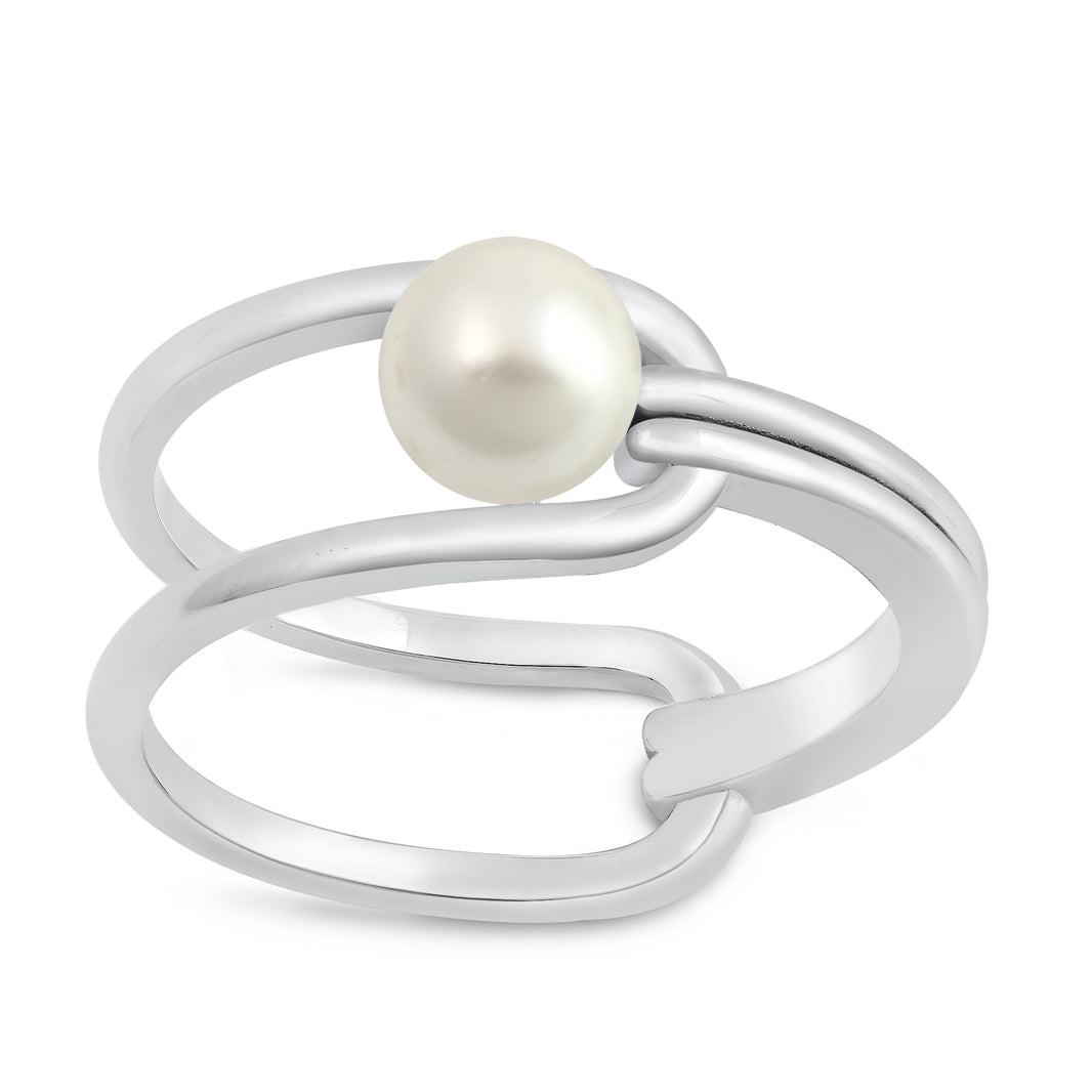 Silver Pearl Ring