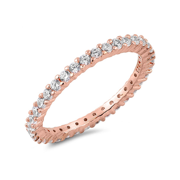 Silver Ring W/ Clear CZ