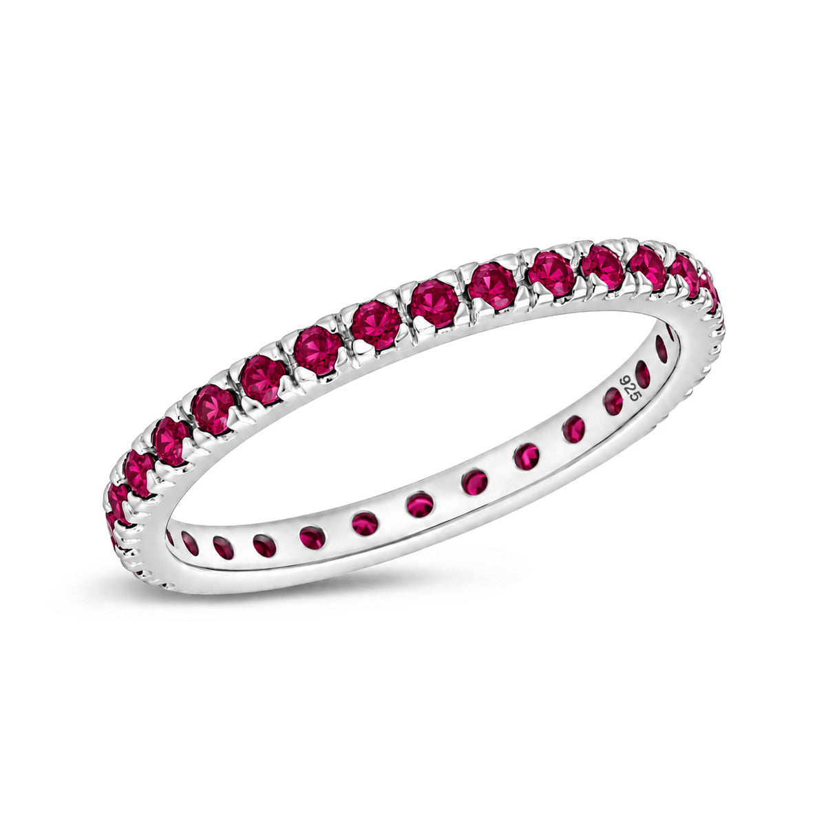Silver Eternity CZ Ring
