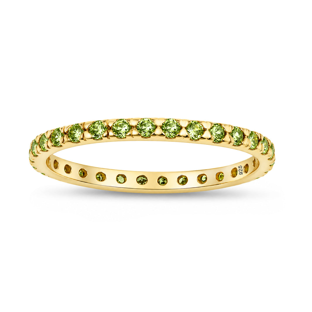 Silver Eternity CZ Ring