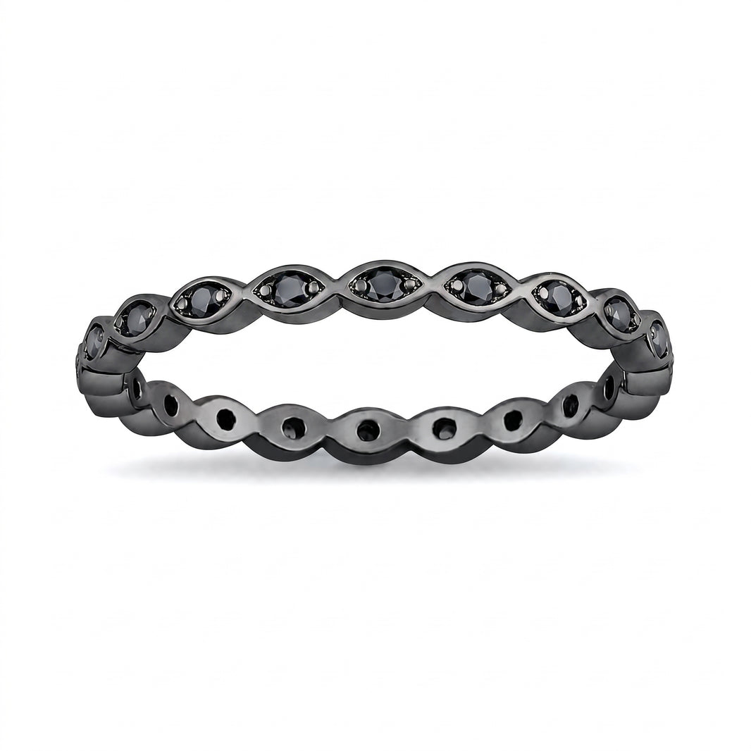 Silver CZ Eyernity Ring
