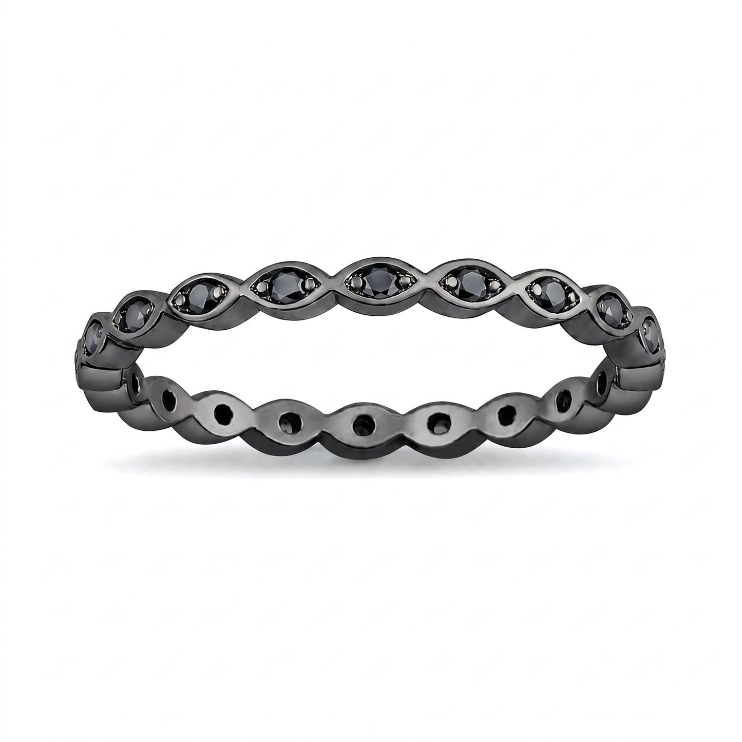 Silver CZ Eyernity Ring