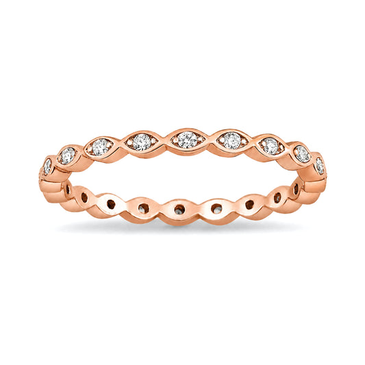 Silver CZ Eternity Ring