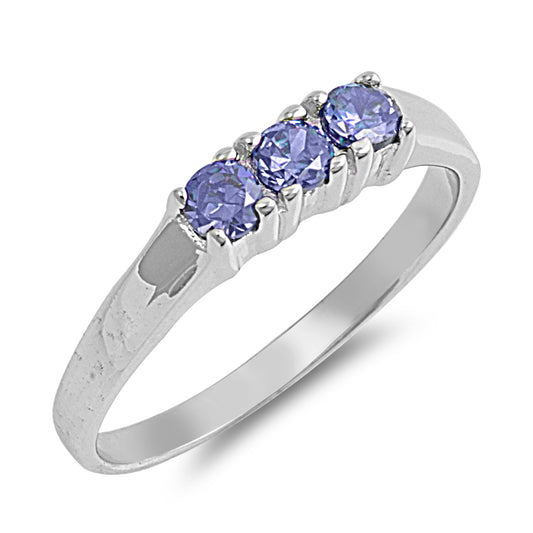 Silver CZ Baby Ring