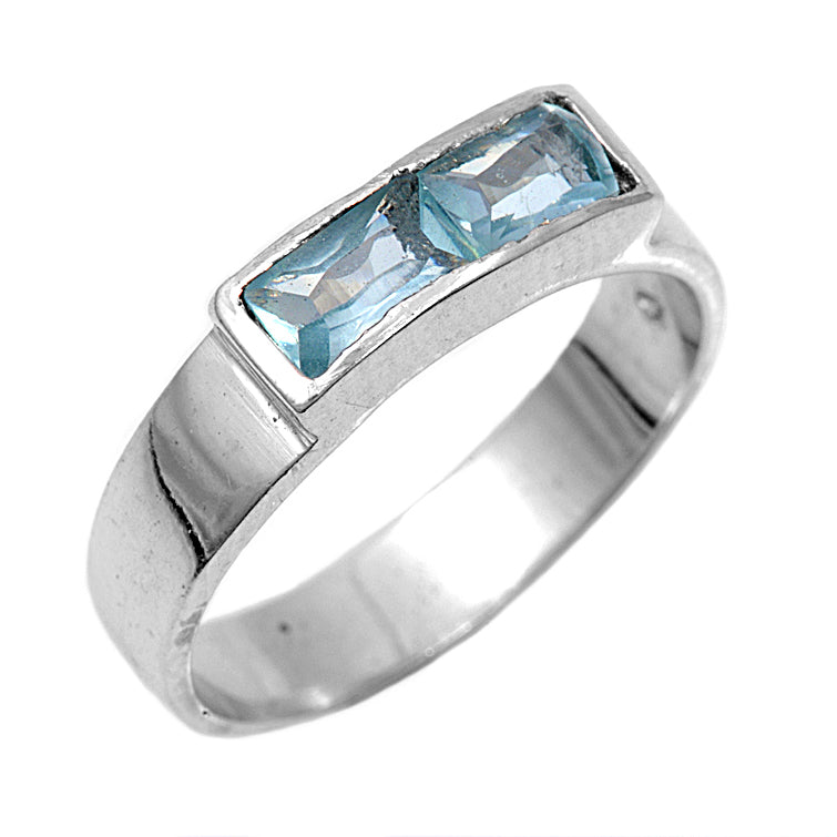 Silver CZ Baby Ring