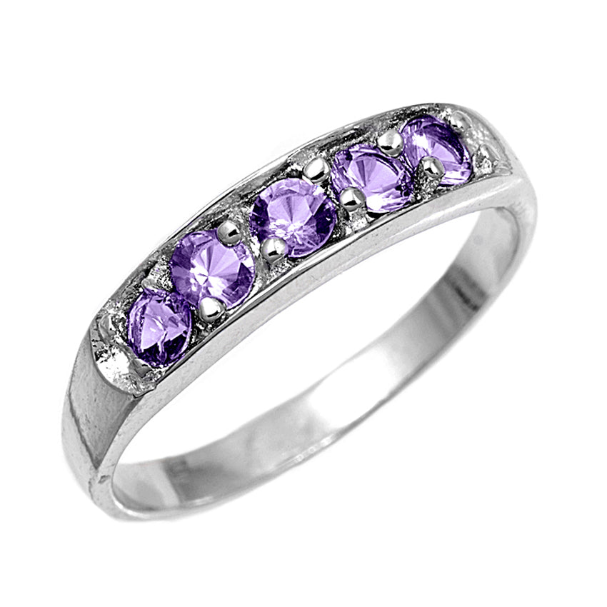 Silver CZ Baby Ring