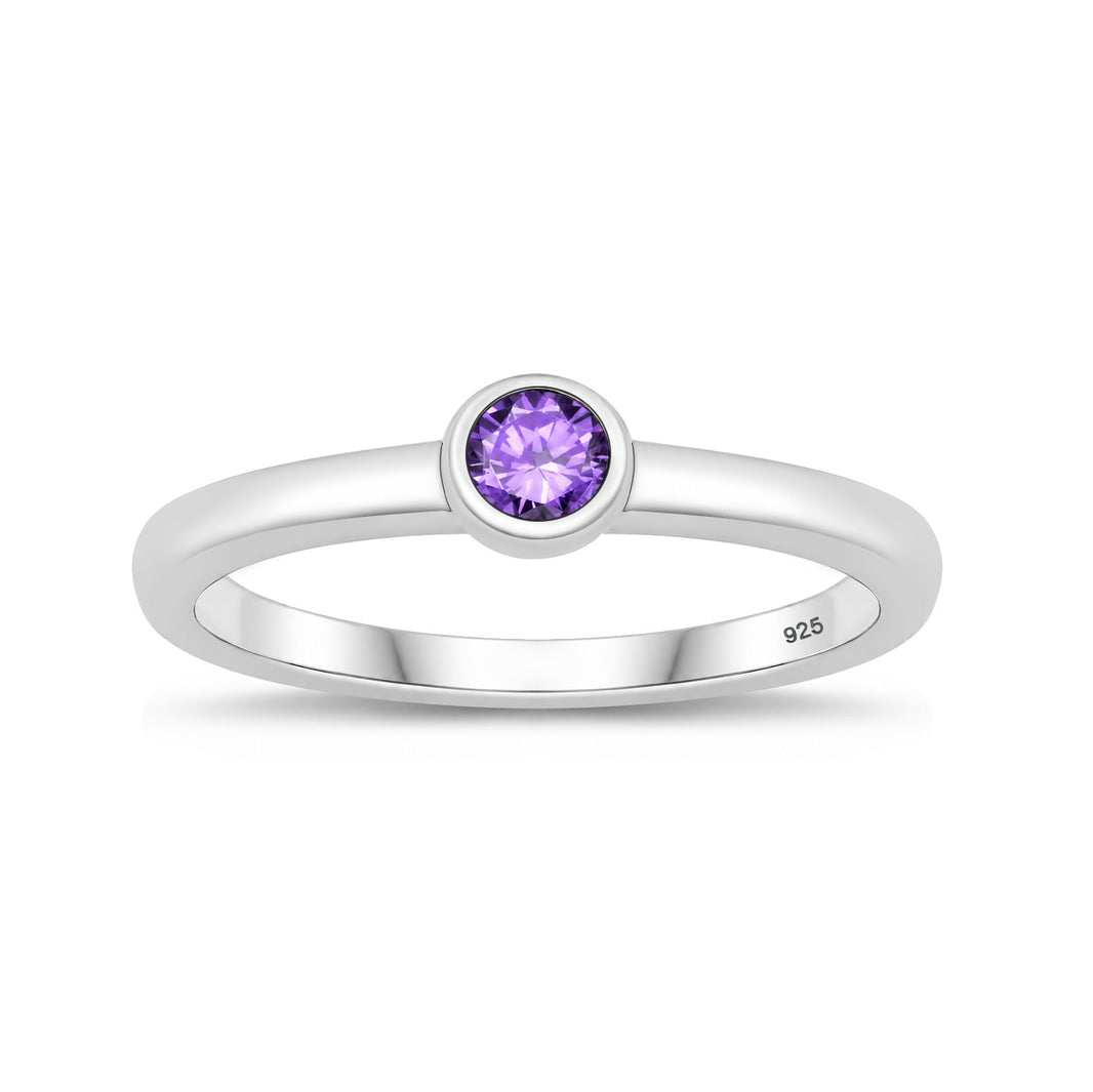 Silver CZ Ring - Baby Ring