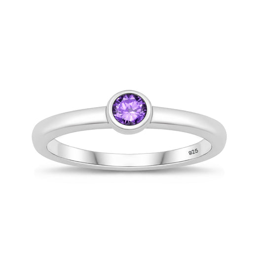 Silver CZ Ring - Baby Ring