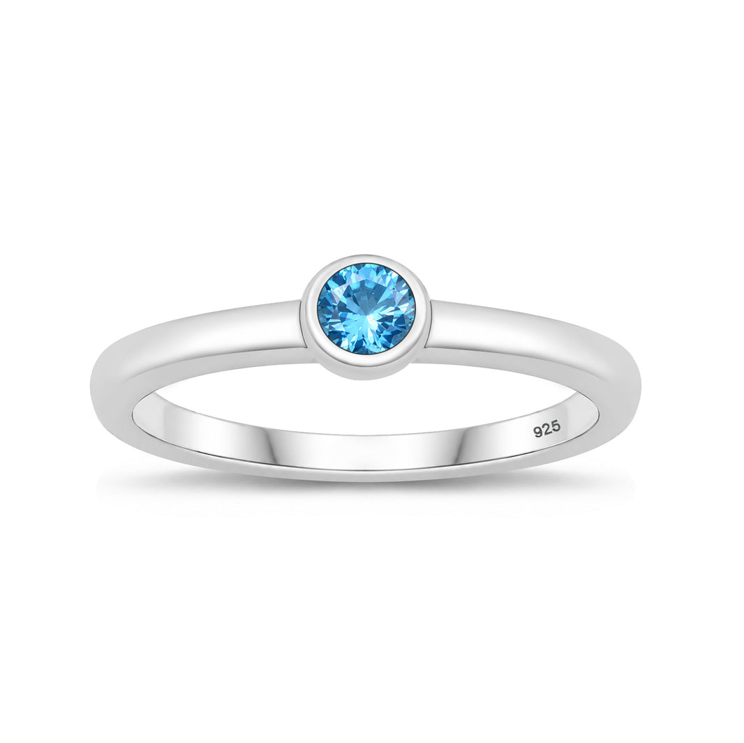 Silver CZ Ring - Baby Ring