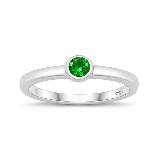 Silver CZ Ring - Baby Ring