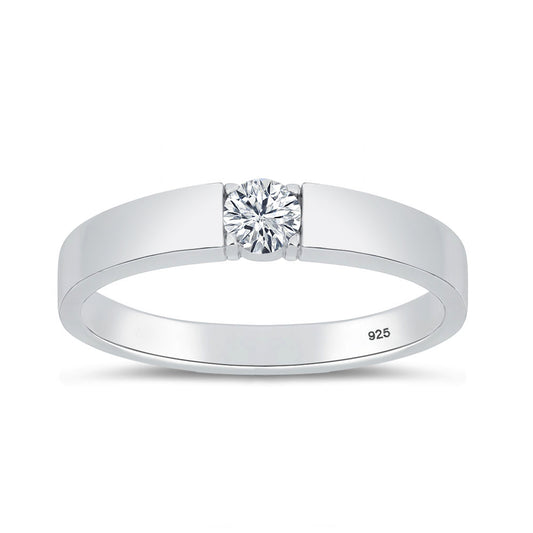 Lab Diamond Tension Set Ring - 4 mm (0.26 carat)