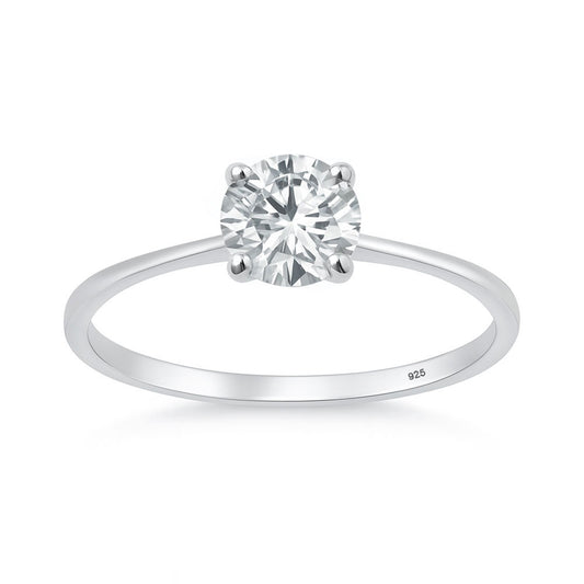 Lab Diamond Solitaire Ring - 6 mm (0.81 carat)