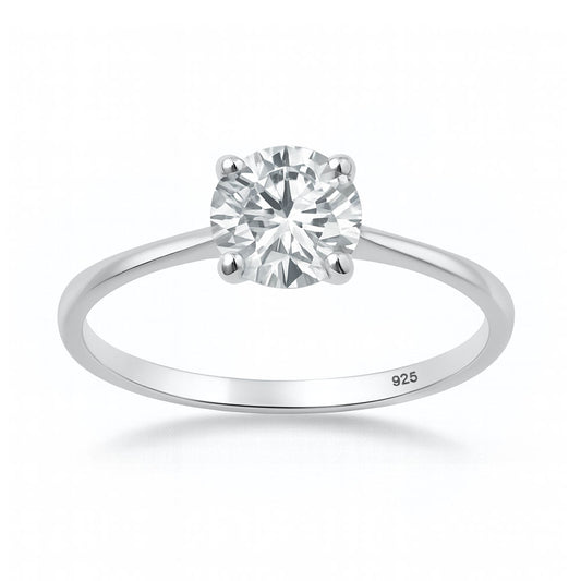 Lab Diamond Solitaire Ring - 6.5 mm (1.04 carat)