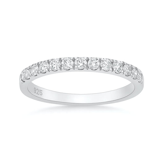 Lab Diamond Half Eternity Band Ring - 2 mm (0.53 carat)
