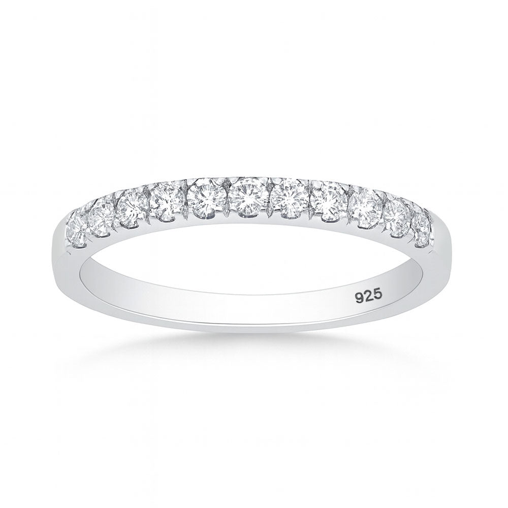 Lab Diamond Half Eternity Band Ring - 2.5 mm (0.74 carat)