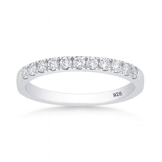 Lab Diamond Half Eternity Band Ring - 2.5 mm (0.74 carat)