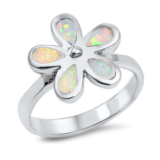 Silver Lab Opal Ring