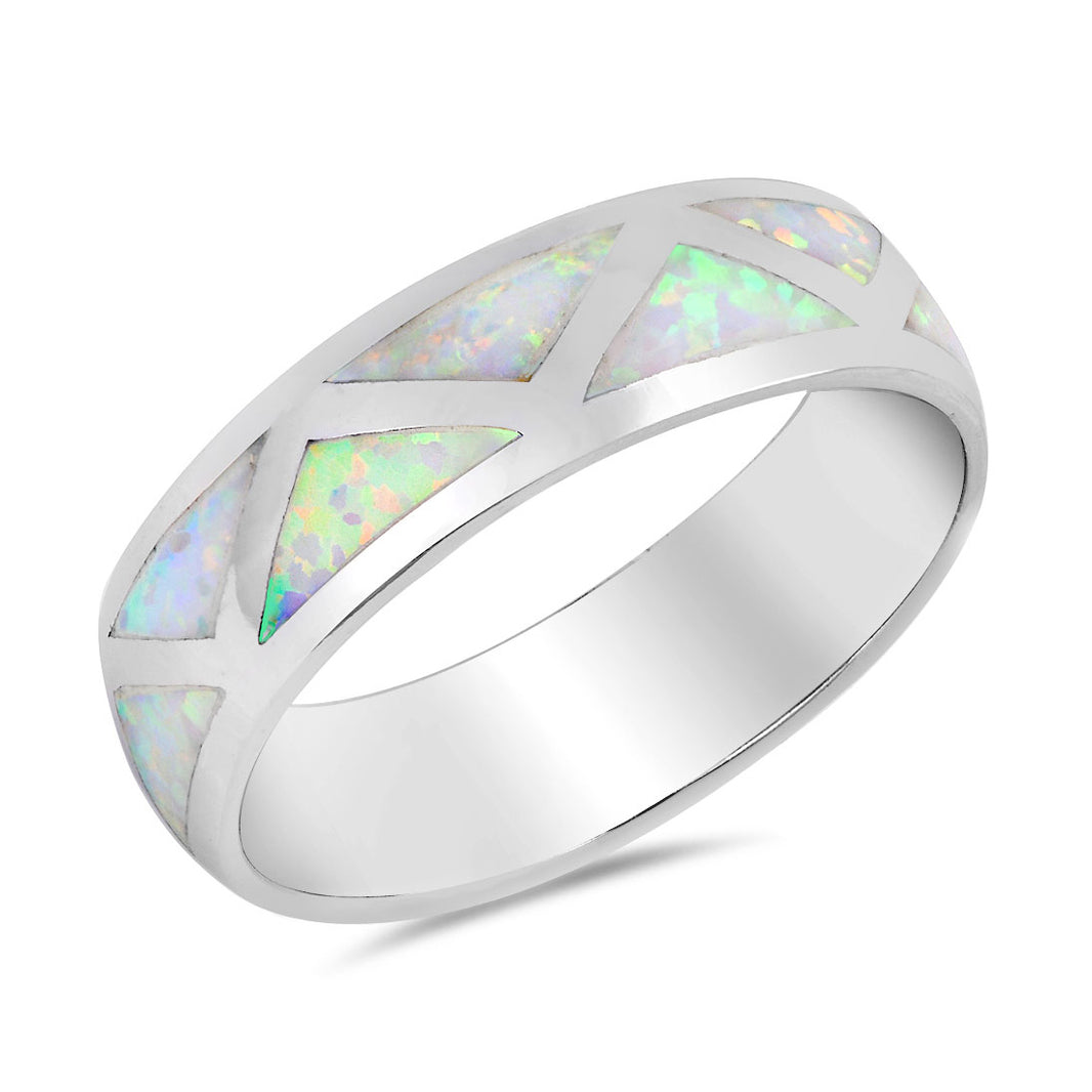 Silver Lab Opal Ring