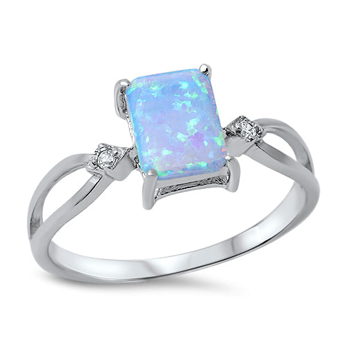 Silver Lab Opal Ring