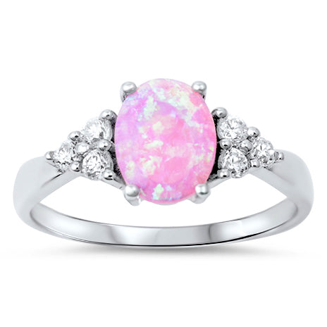 Silver Lab Opal Ring