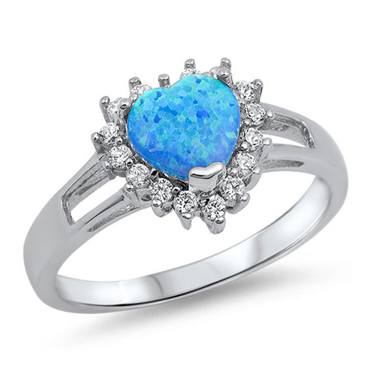 Silver Lab Opal Ring