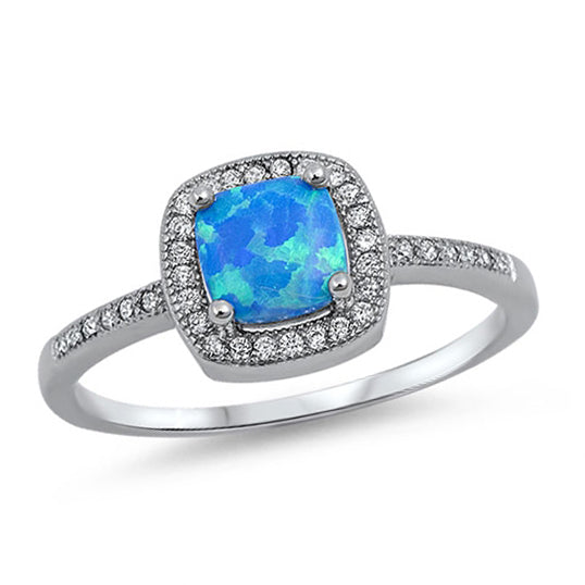 Silver Lab Opal Ring