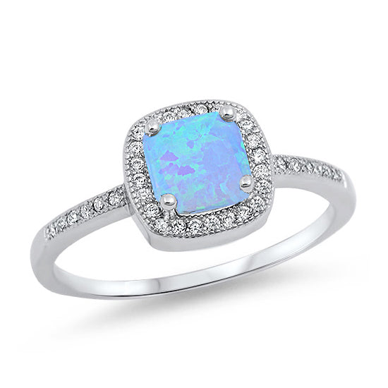 Silver Lab Opal Ring