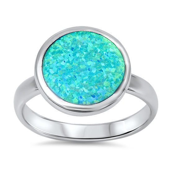 Silver Lab Opal Ring