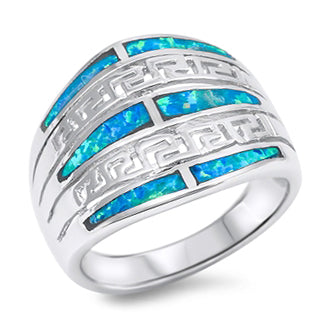 Silver Lab Opal Ring