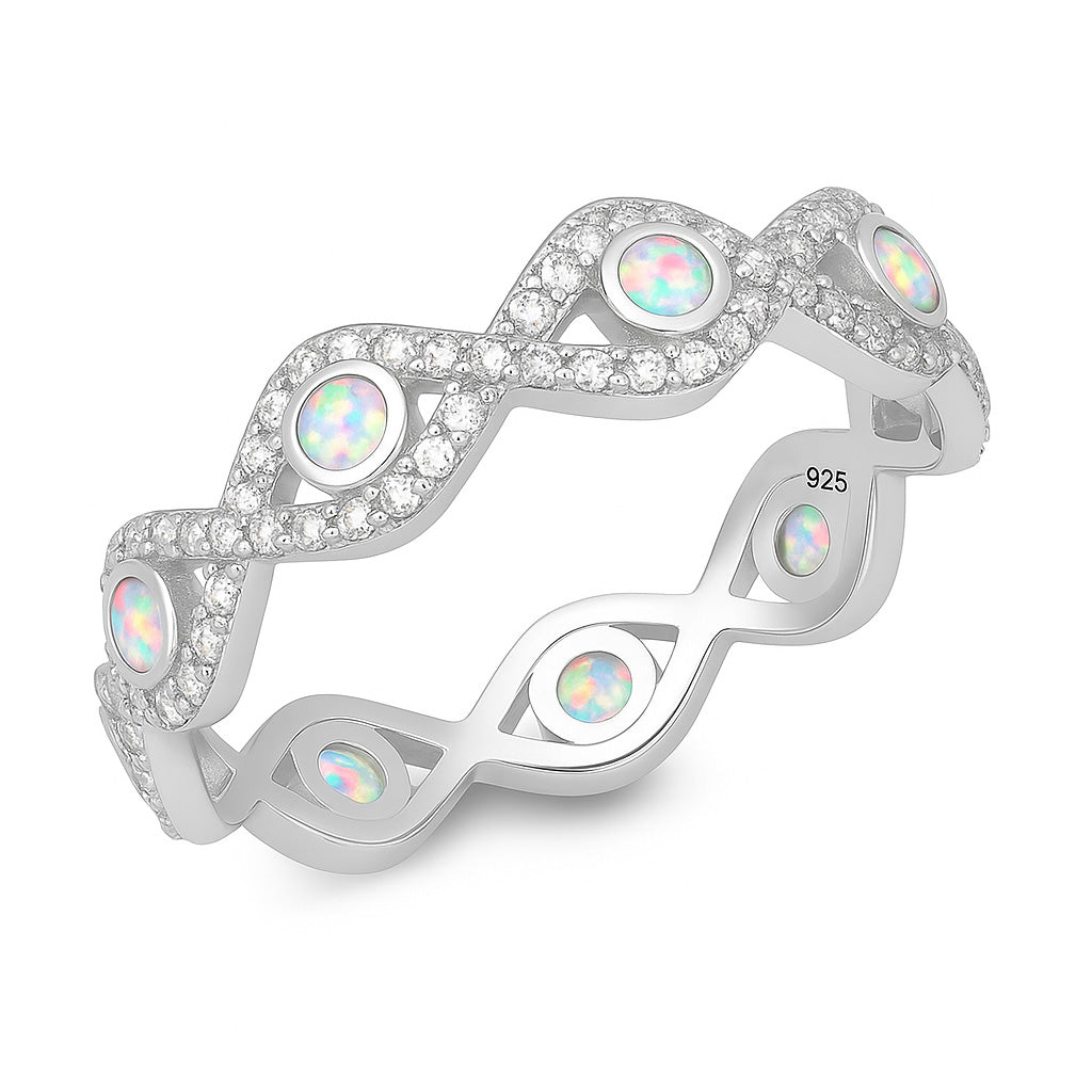 Silver Lab Opal - All Seeing Eyes