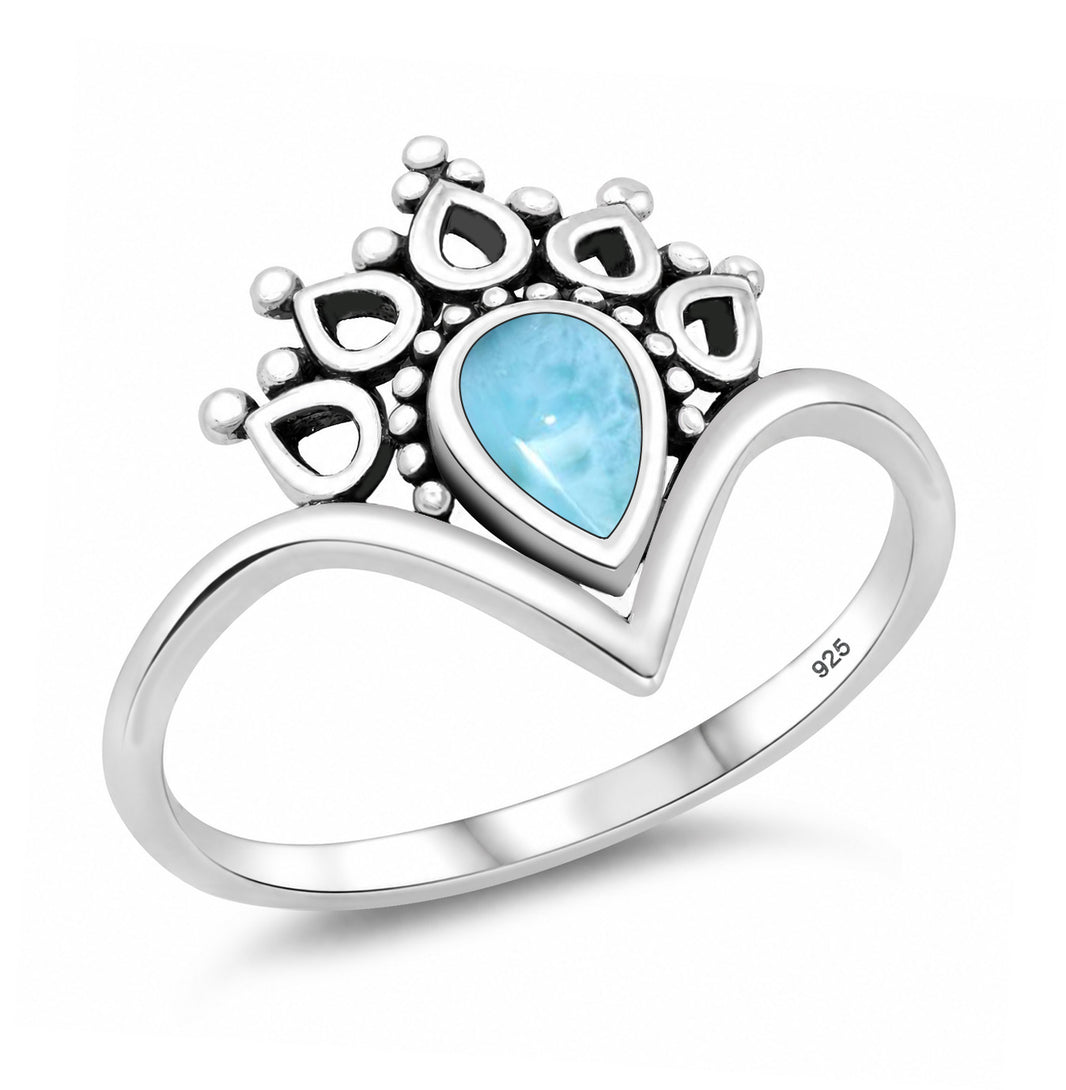 Silver Lab Opal Ring