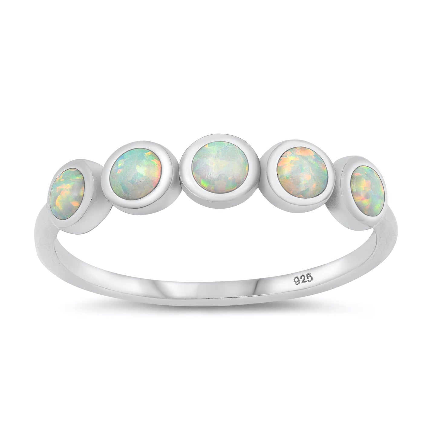 Silver Lab Opal Ring