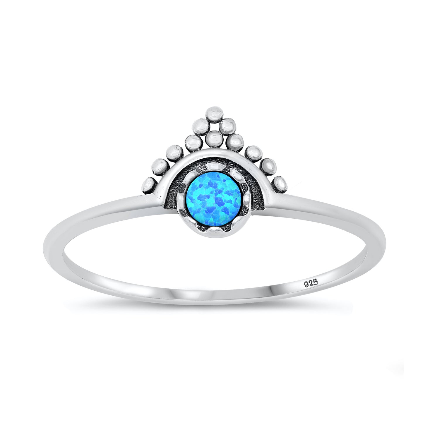 Silver Lab Opal Ring - Bali
