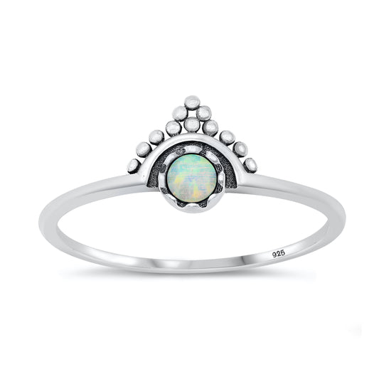 Silver Lab Opal Ring - Bali