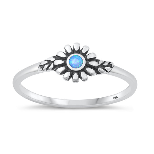 Silver Lab Opal Ring