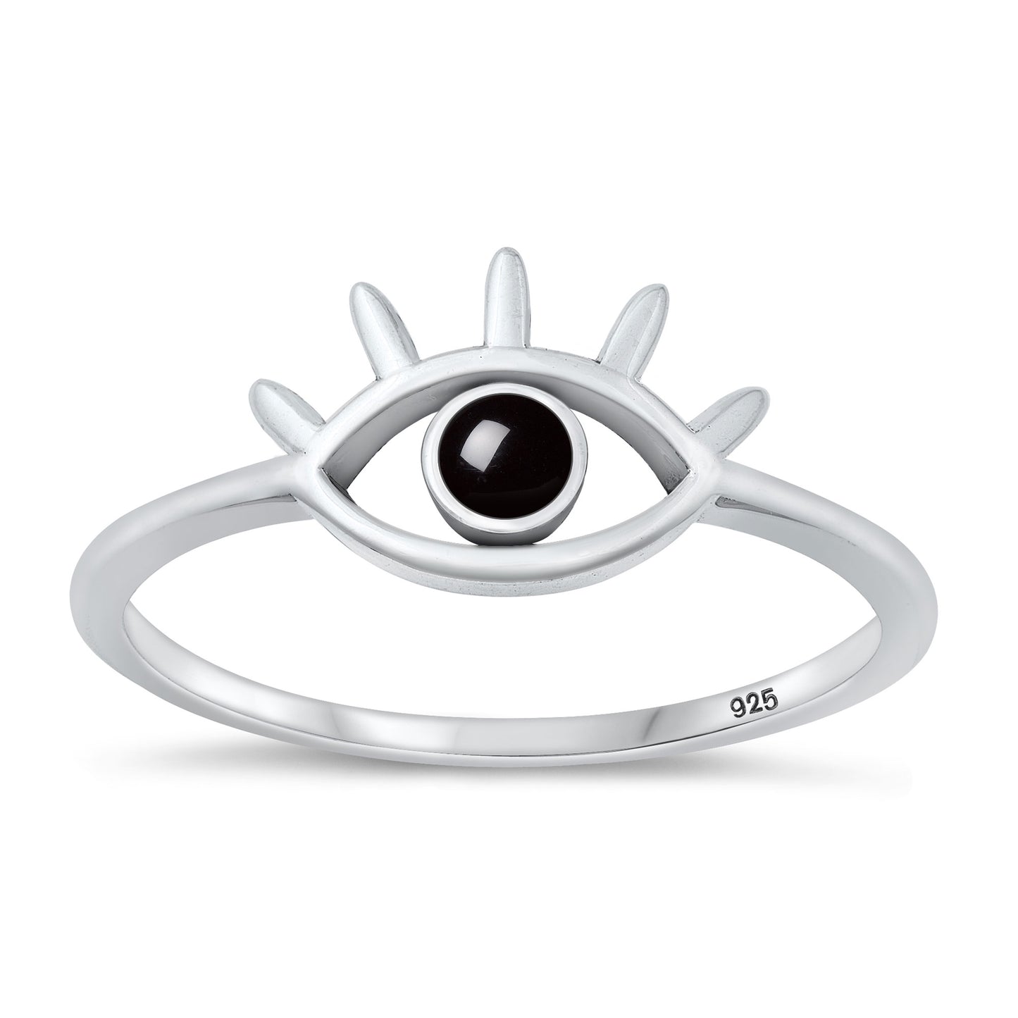 Silver Stone Ring - Eye
