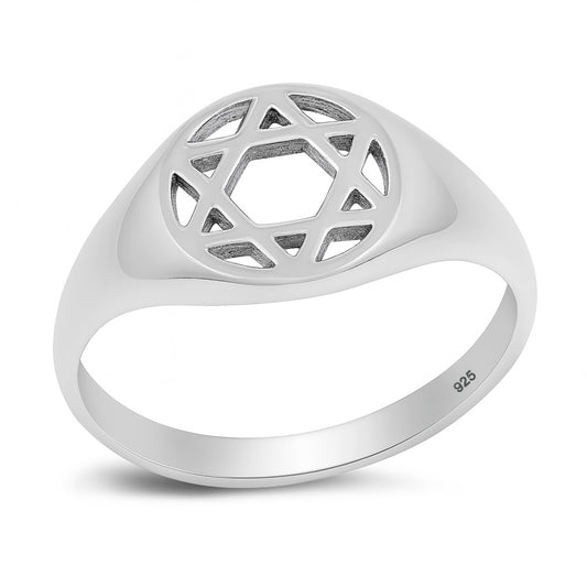 Silver Ring - Star Of David