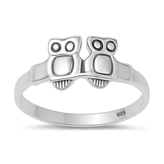 Silver Ring - Owls