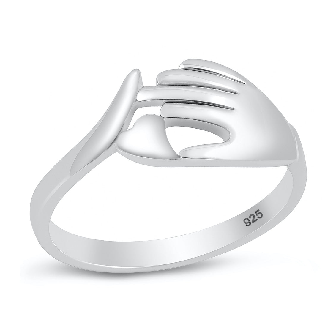 Silver Ring - Hand of Love