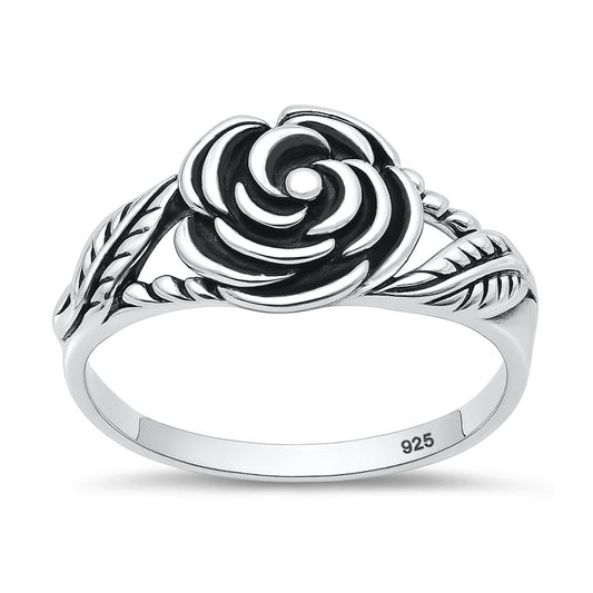 Silver Ring - Rose
