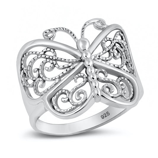 Silver Ring - Butterfly