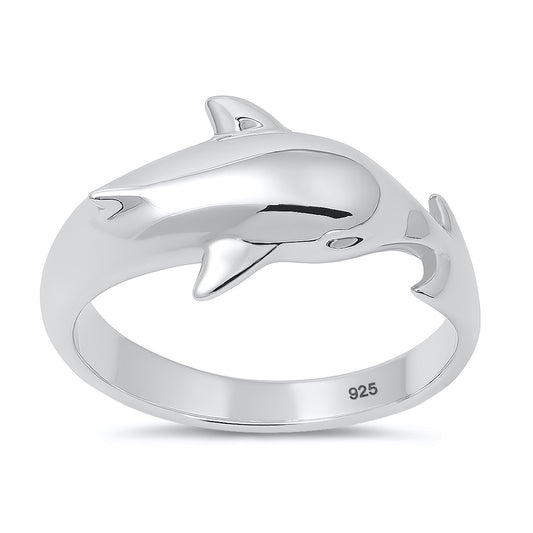 Silver Ring - Dolphin