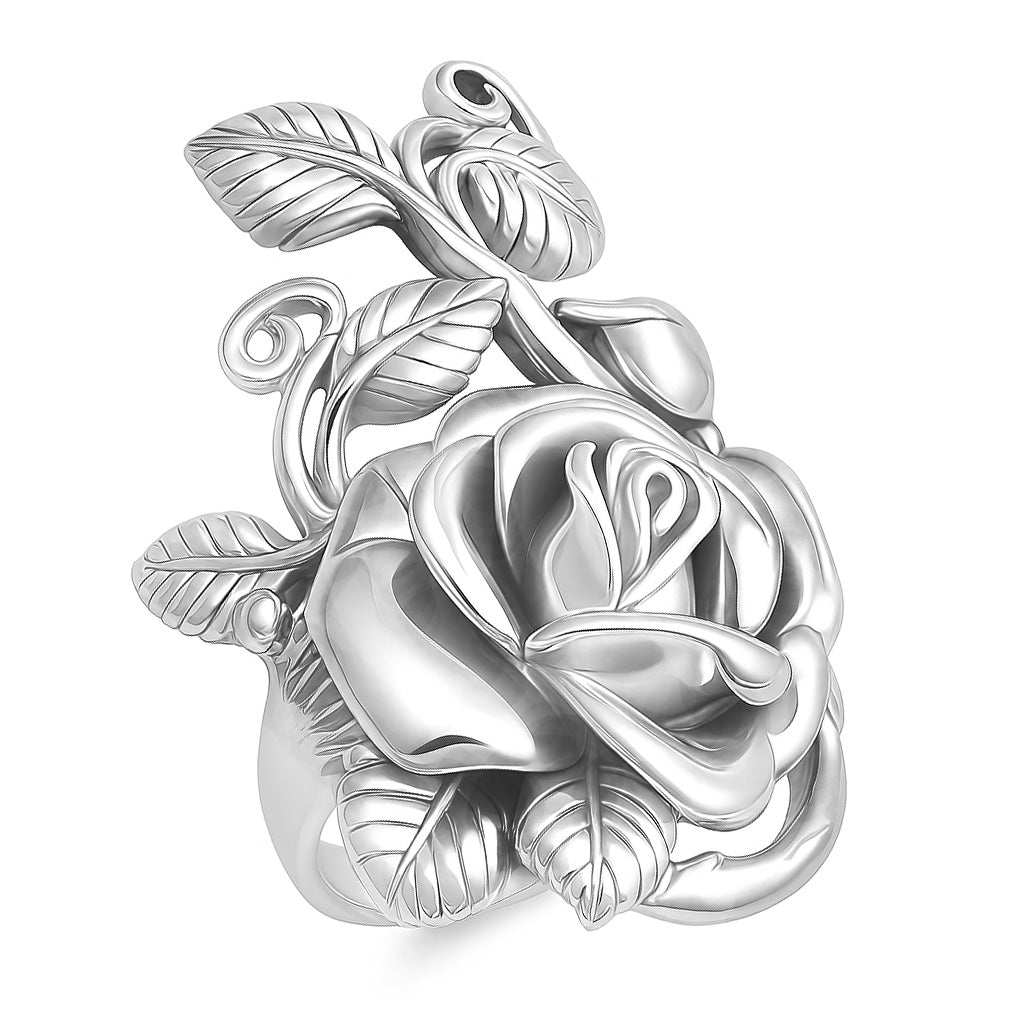 Silver Ring - Rose